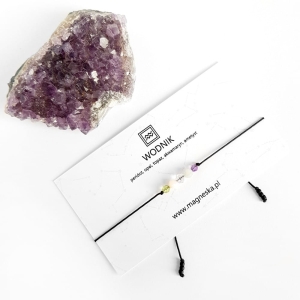 Bransoletka peridot, opal, topaz, akwamaryn i ametyst Zodiac Wodnik